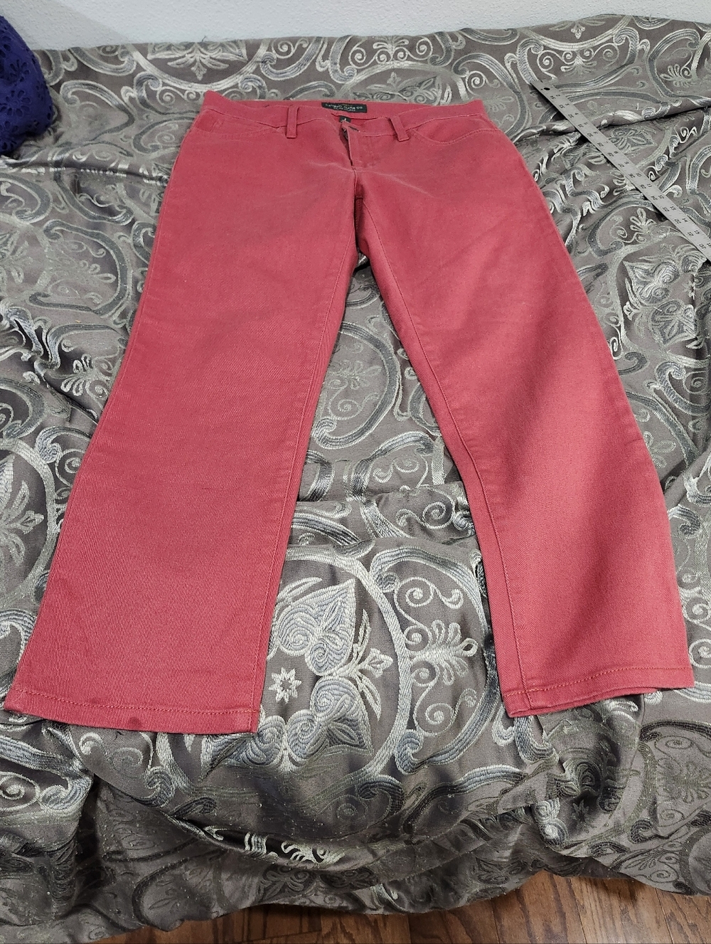 Lauren Ralph Lauren Denim Salmon Color 7/8  Lengthl Jeans Size 8